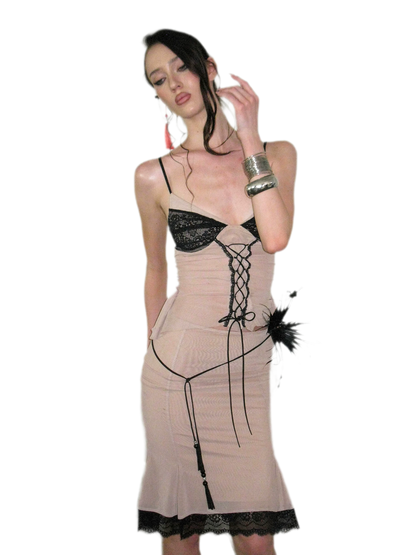 Lace Ruched Mermaid Set