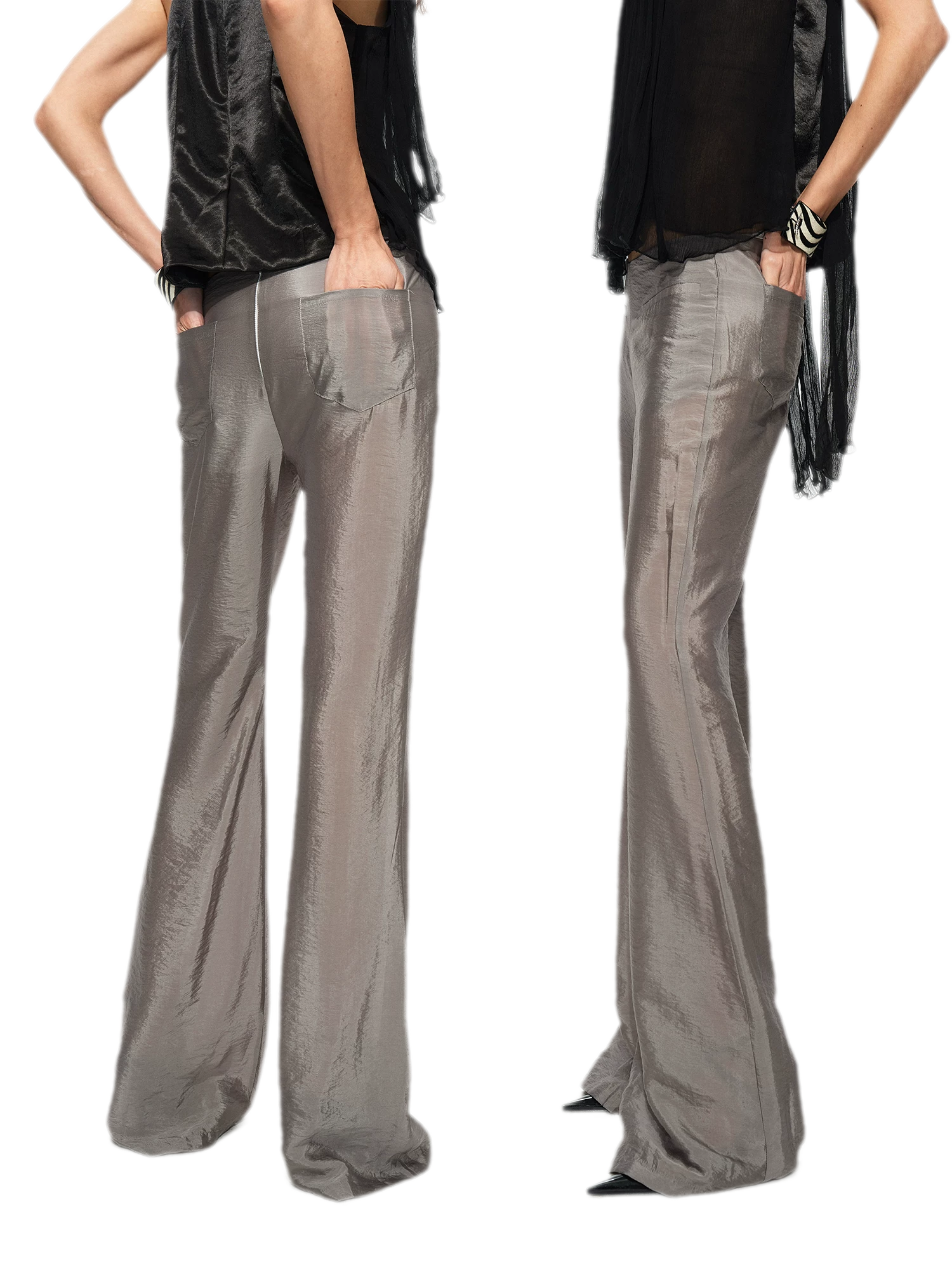 Silky Flared Lounge Pants