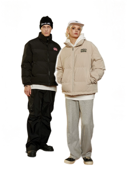 Textured 90-Down Winter Jacket