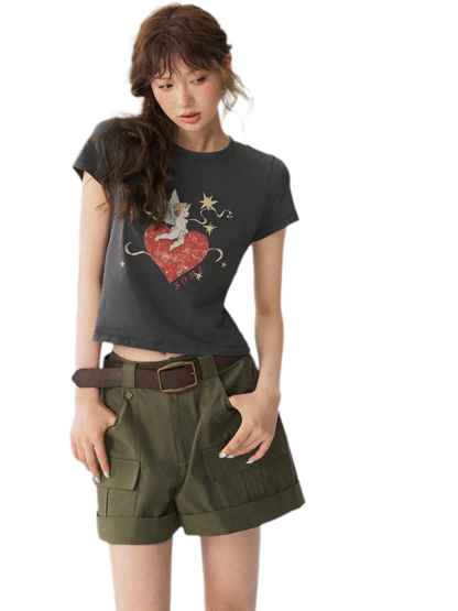 Cupid Heart Graphic Tee