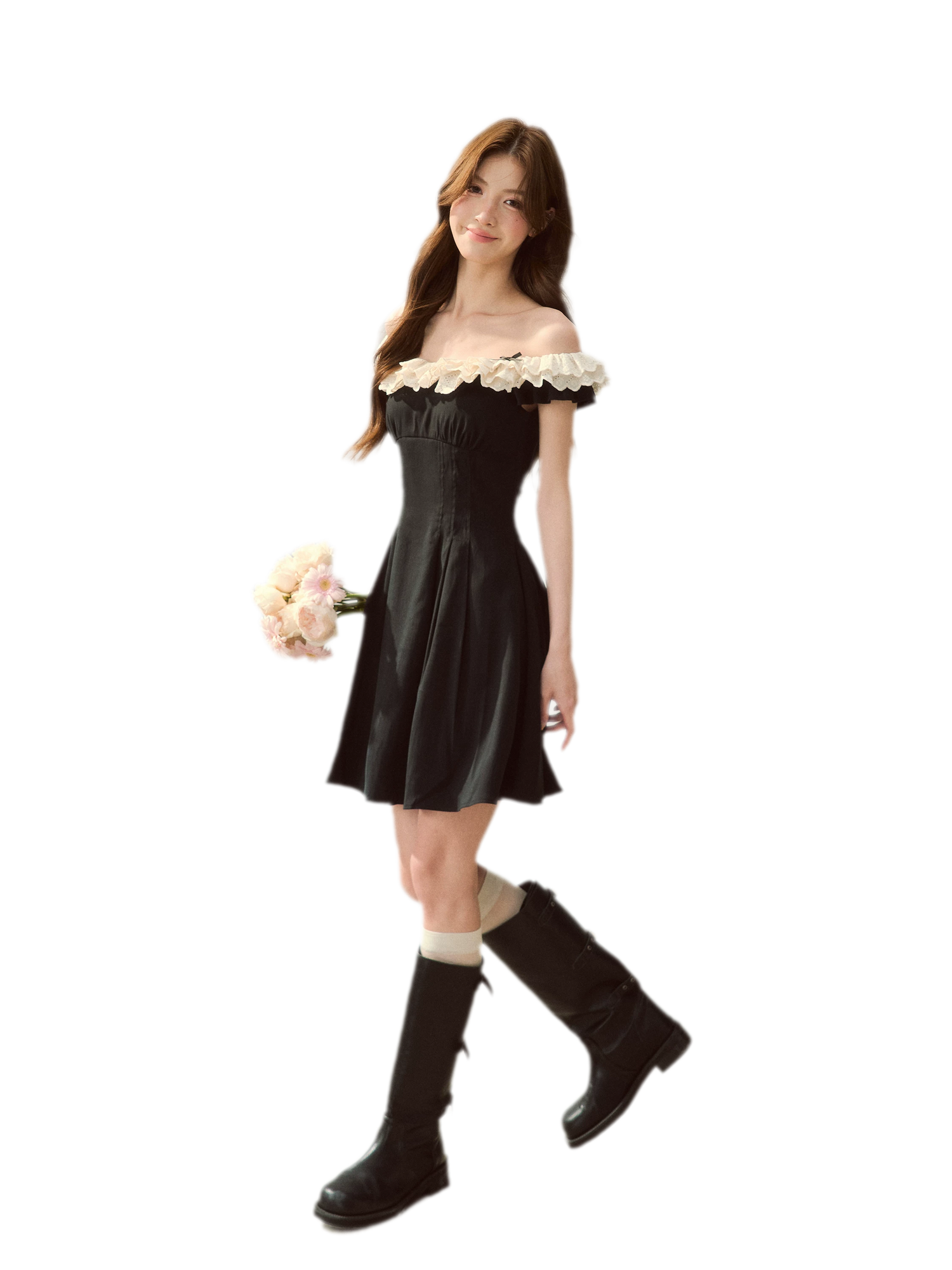 Lace Off-Shoulder Dress