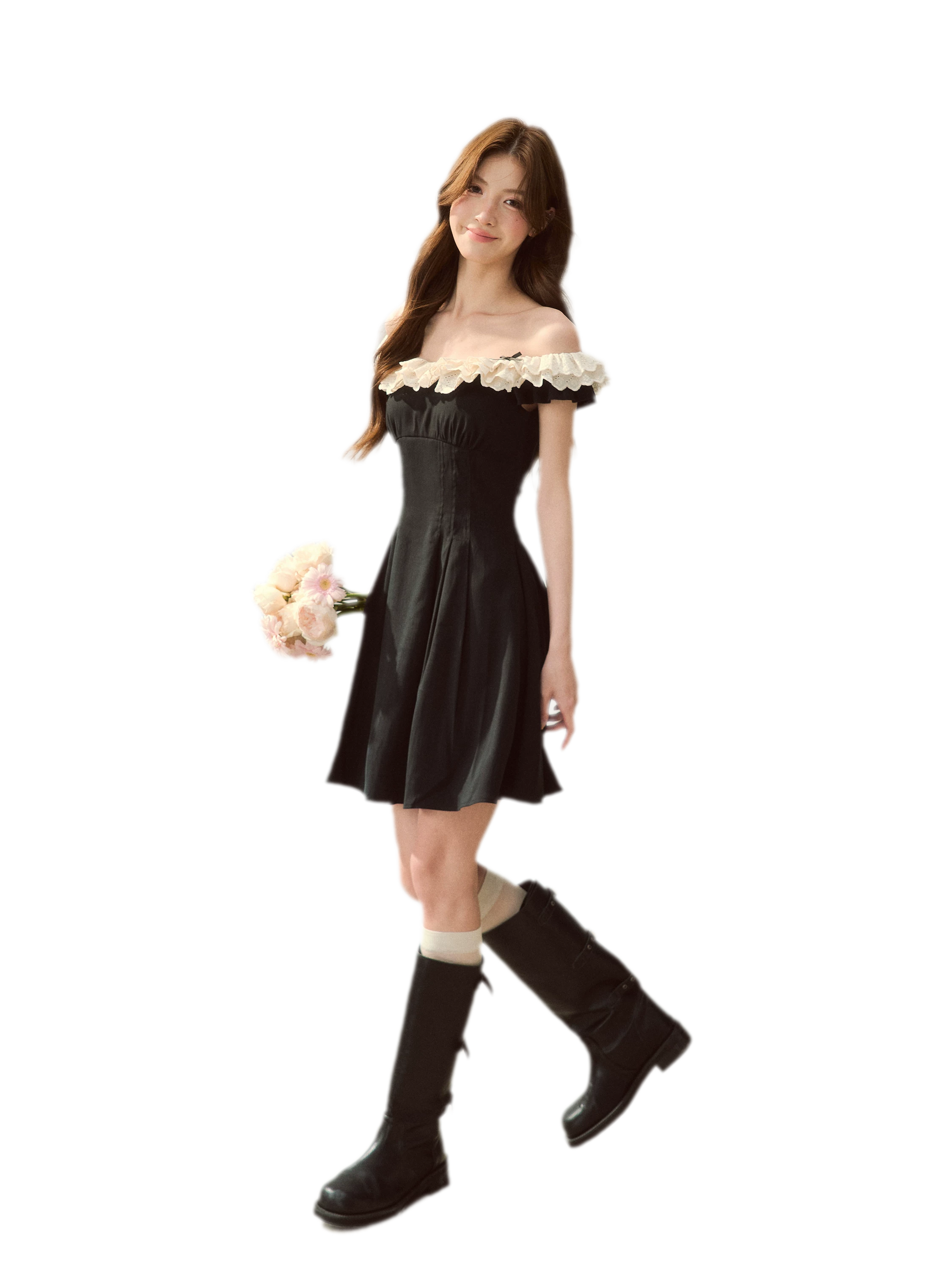 Lace Off-Shoulder Dress