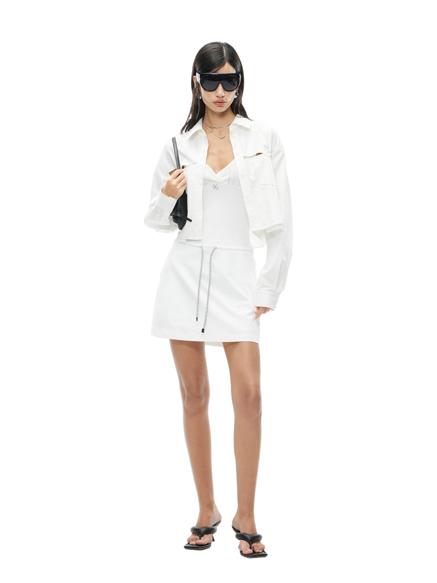 Ice-Feel V-Neck Vest Dress