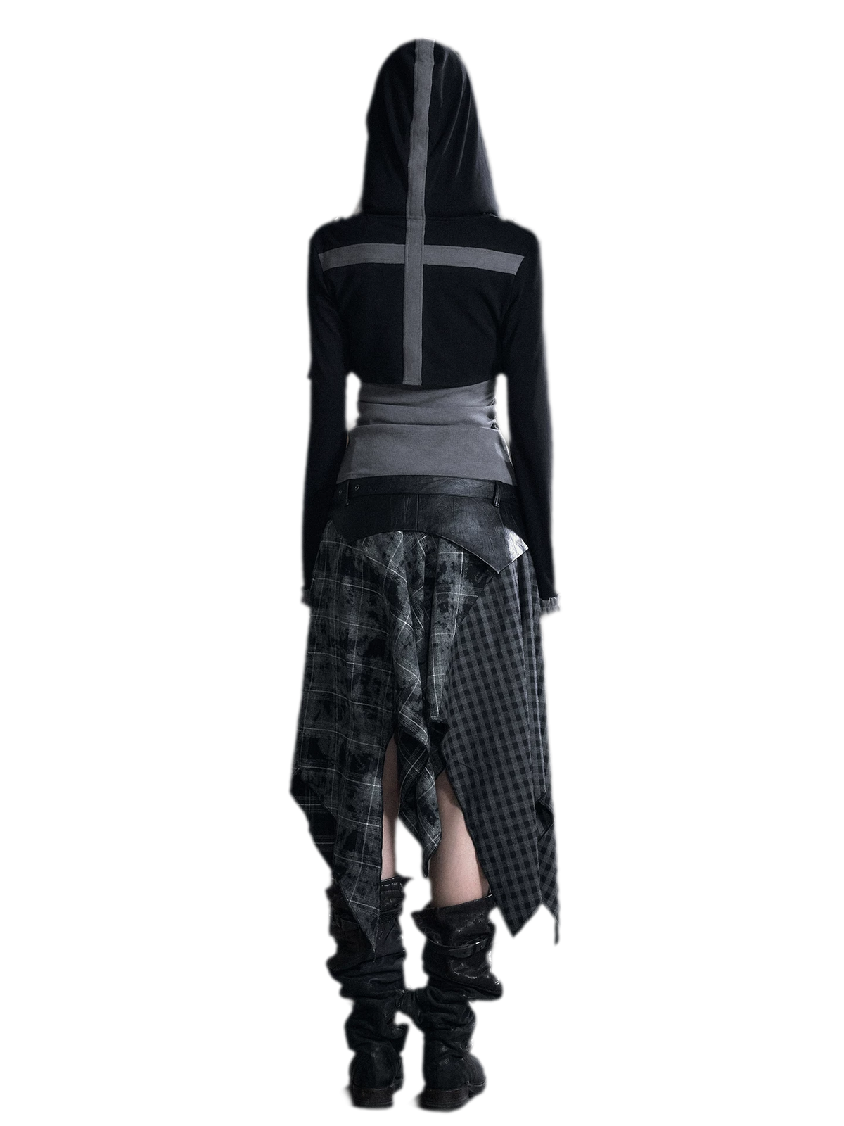 Faux Two-Piece Knit Cardigan