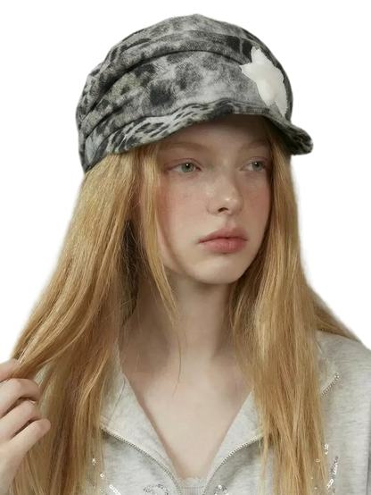 Washed Camouflage Star Patch Hat