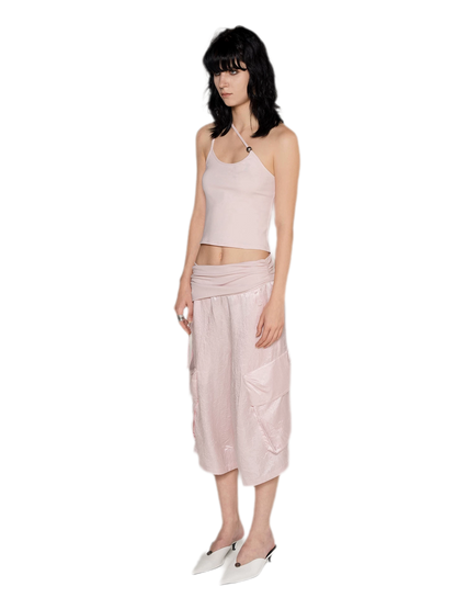 Strap Asymmetric Knit Cami