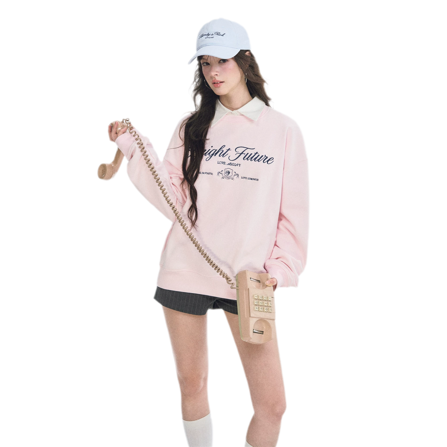 Embroidered Graphic Crewneck Sweatshirt