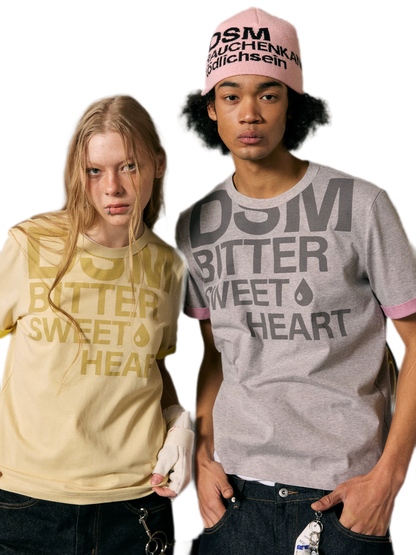 Contrast Print Fitted T-Shirt