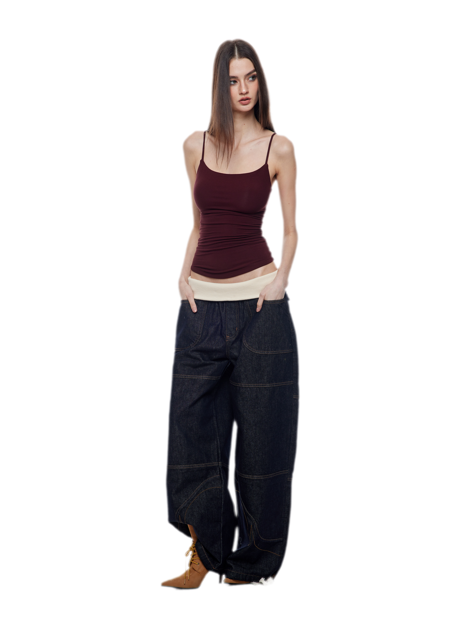 Layered Stretch Camisole Set