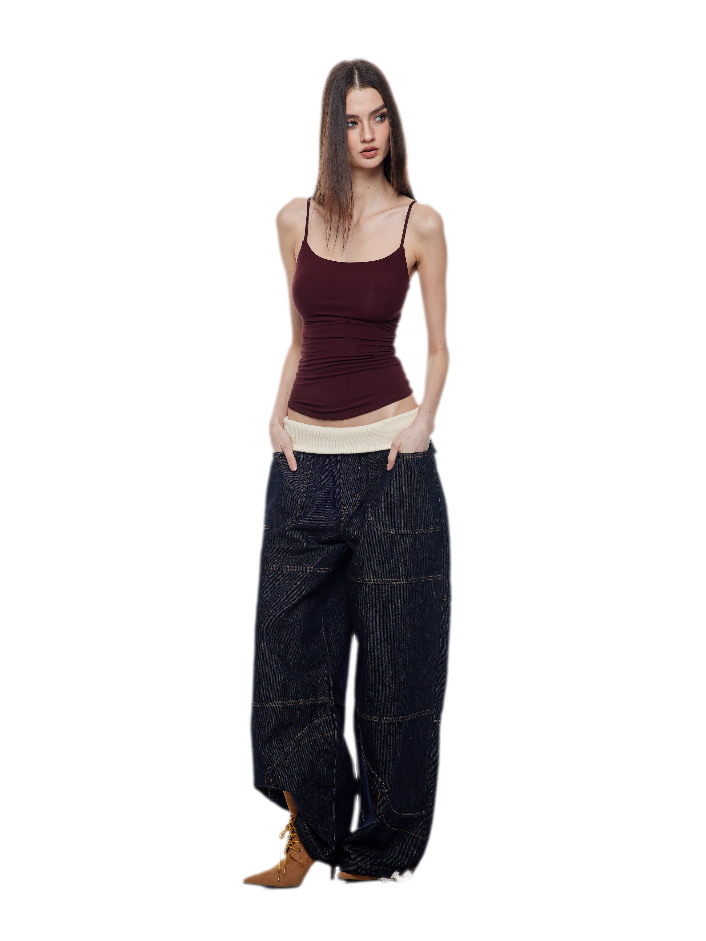 Layered Stretch Camisole Set