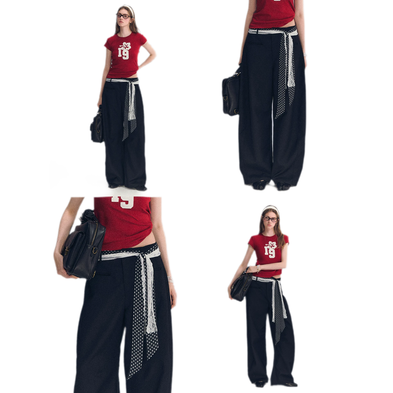 Lace Belt Pants