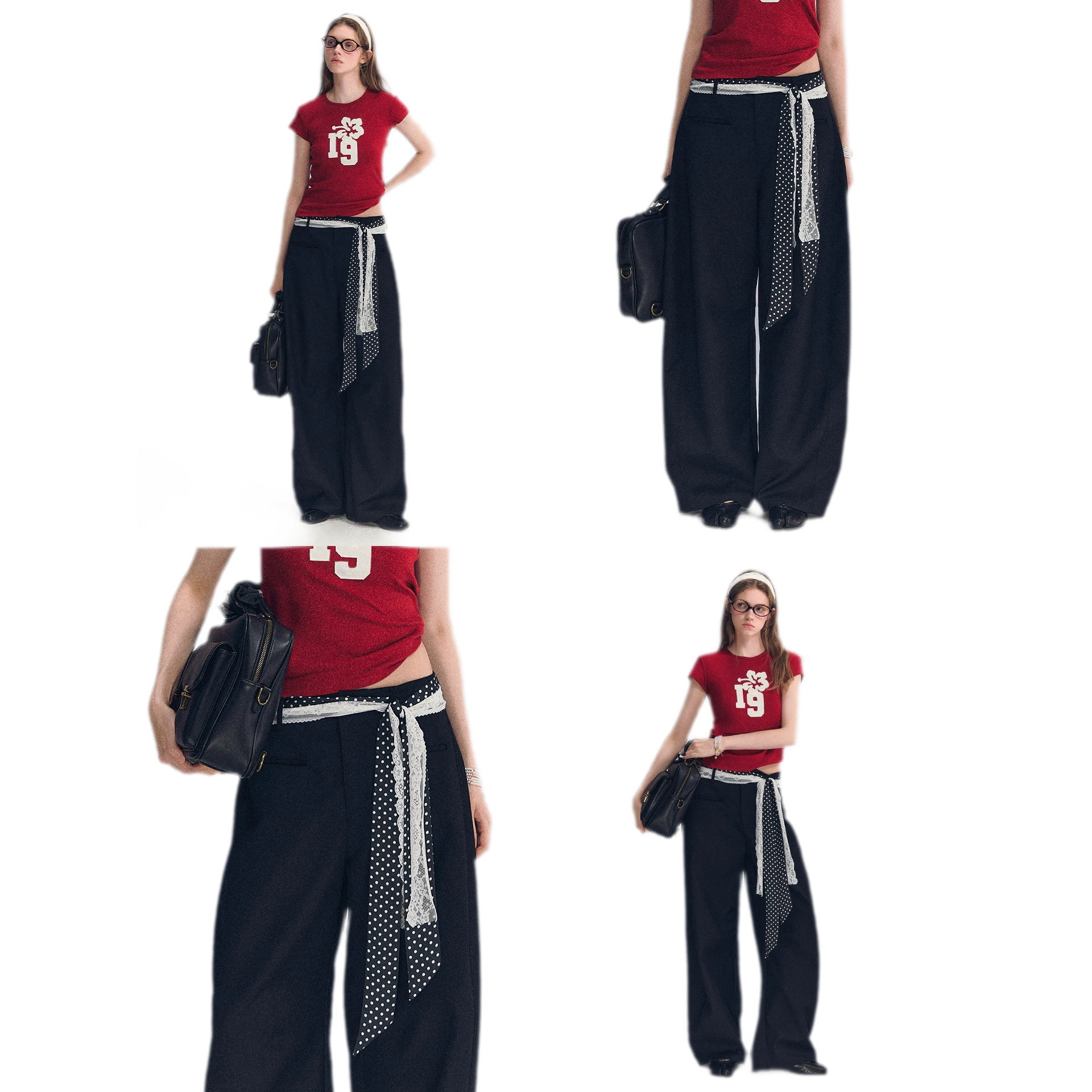 Lace Belt Pants