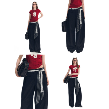 Lace Belt Pants