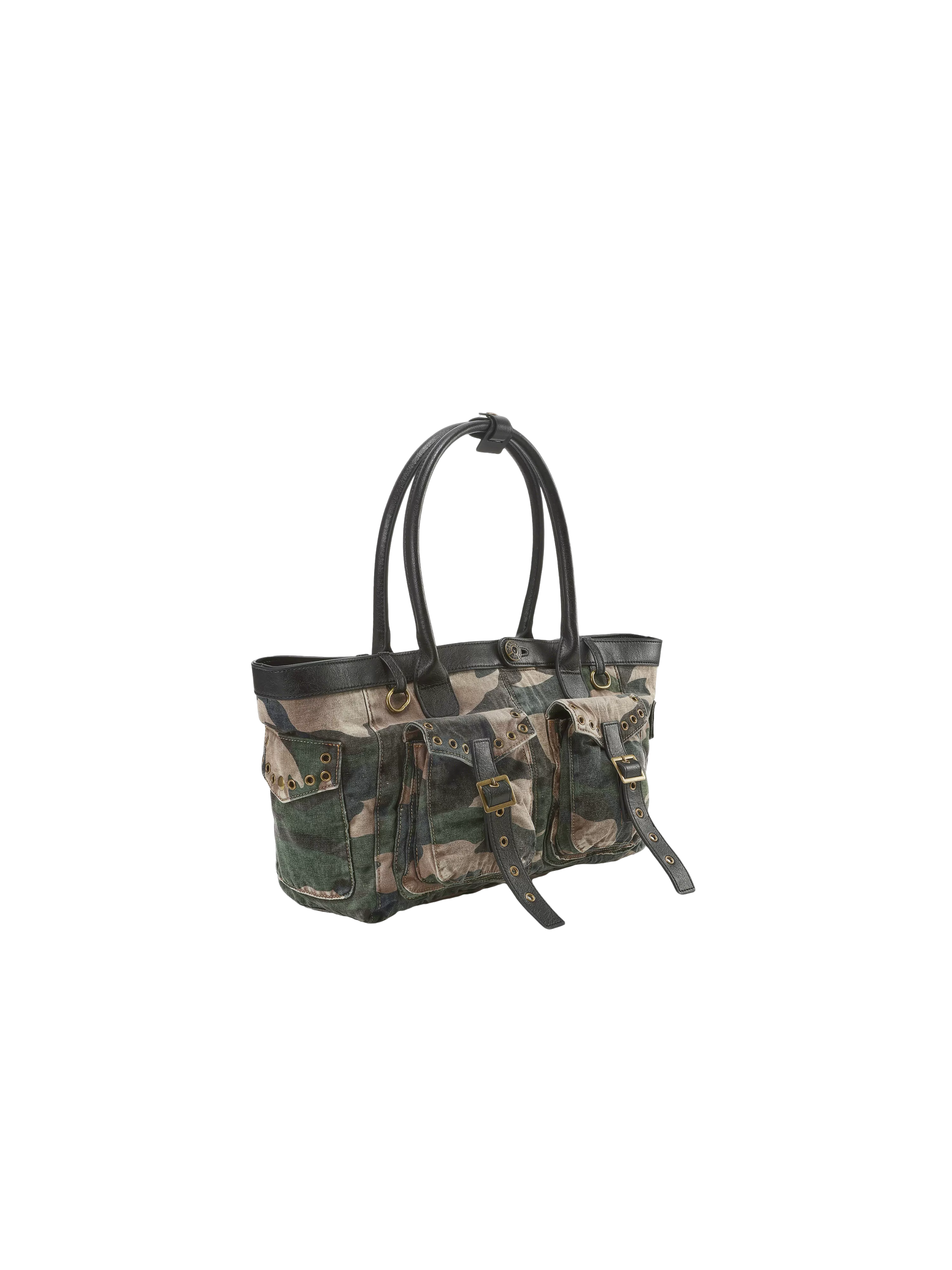 Camouflage &amp; Denim Tote Bag