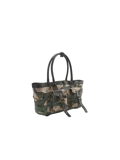 Camouflage &amp; Denim Tote Bag