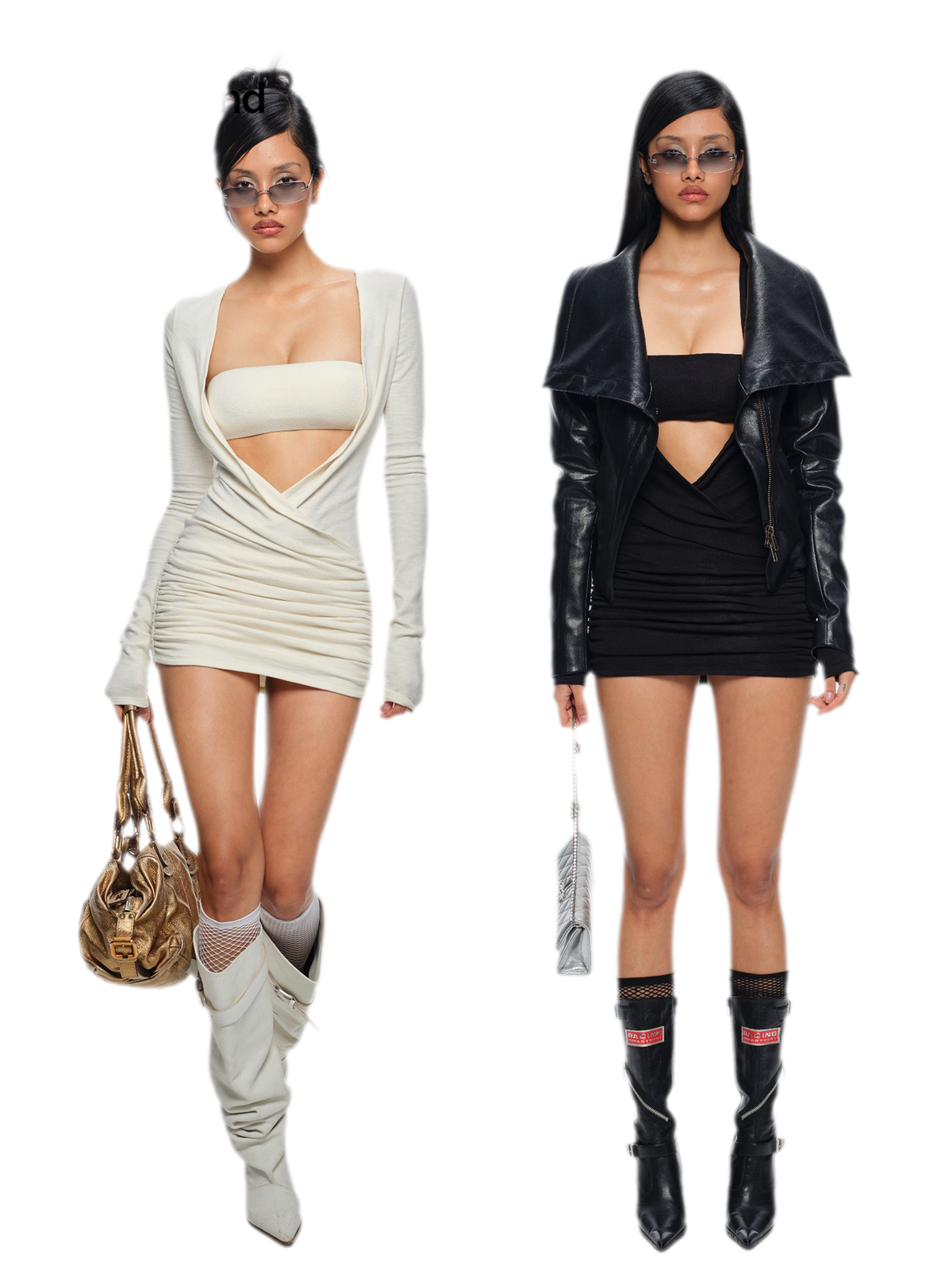 Ruched Waist Mini Dress