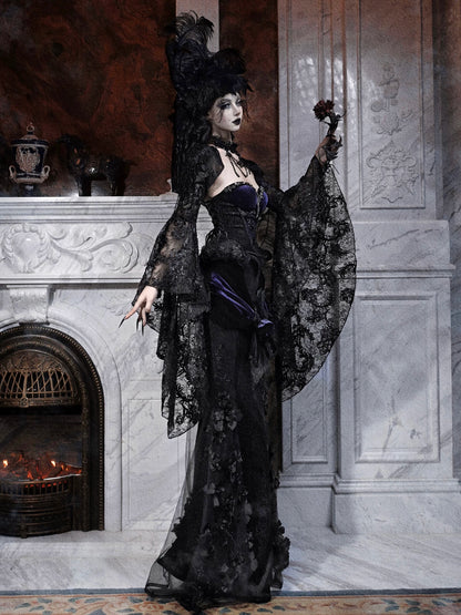 Beaded Lace Sleeve Overlay