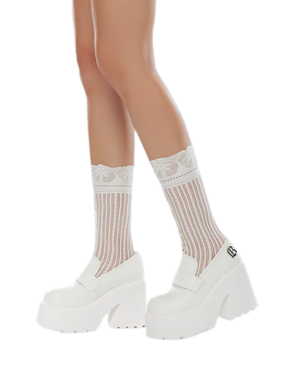 Chunky Platform Slip-On Loafers