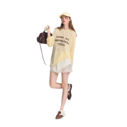 Lace Trim Cotton Shorts
