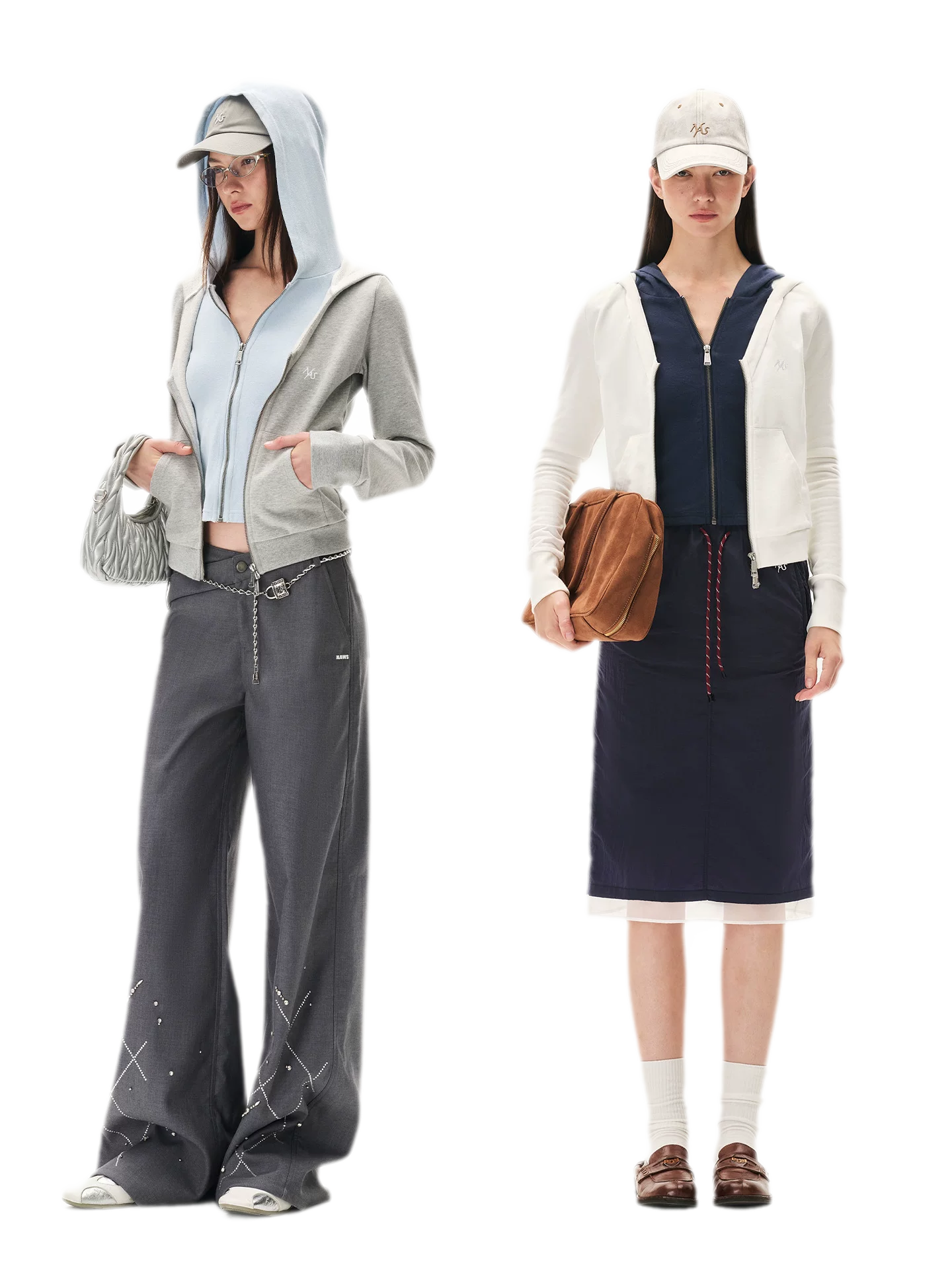 Paneled Faux-Two-Piece Hooded Sweatshirt