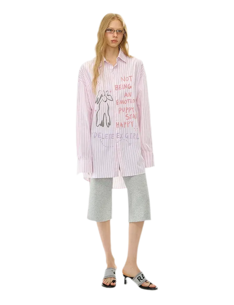 Printed Stripe Shirt