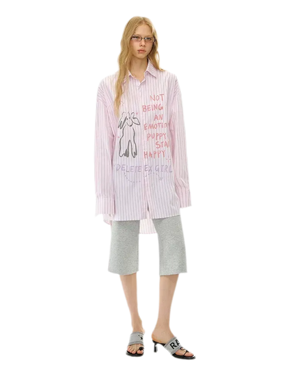 Printed Stripe Shirt