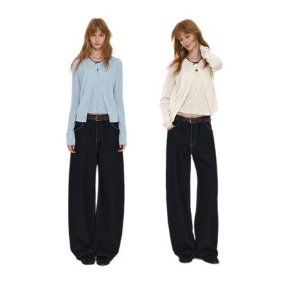 Wool-Blend Bow Knit Set