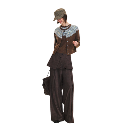Abnehmbare Lagen-Hose mit weitem Bein