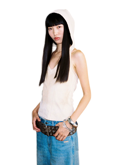 Washed Hooded Vest