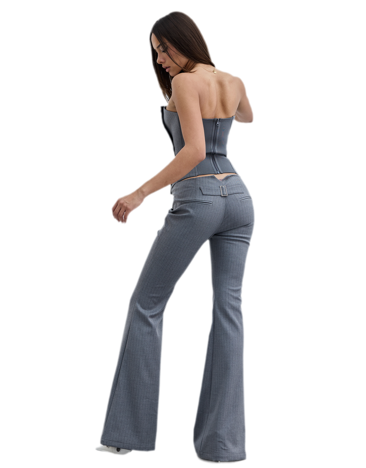 Deconstructive Cropped Suit Set