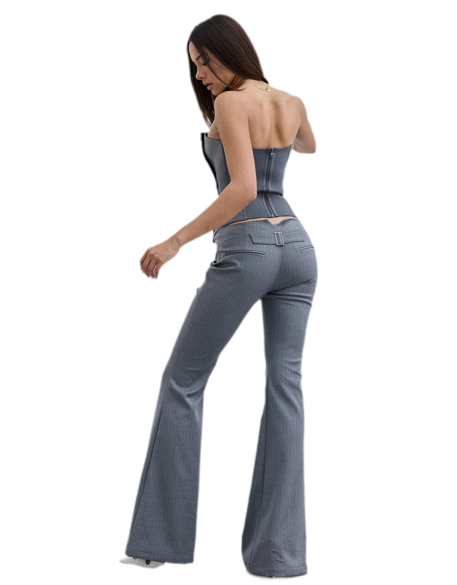 Deconstructive Cropped Suit Set