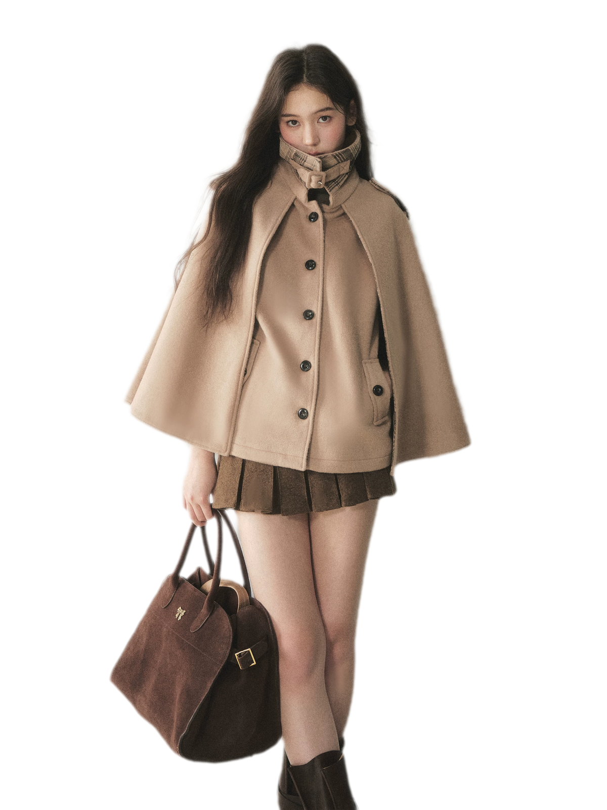 720g Wool Blend Cape Coat — Load image 4 in gallery view