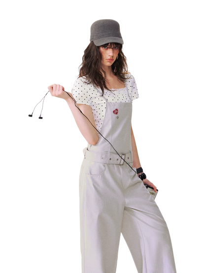 Vintage Relaxed Straight-Leg Overalls