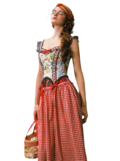 Printed Ruffle Tiered Dress
