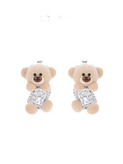 ふわふわジルコンベアスタッドピアス