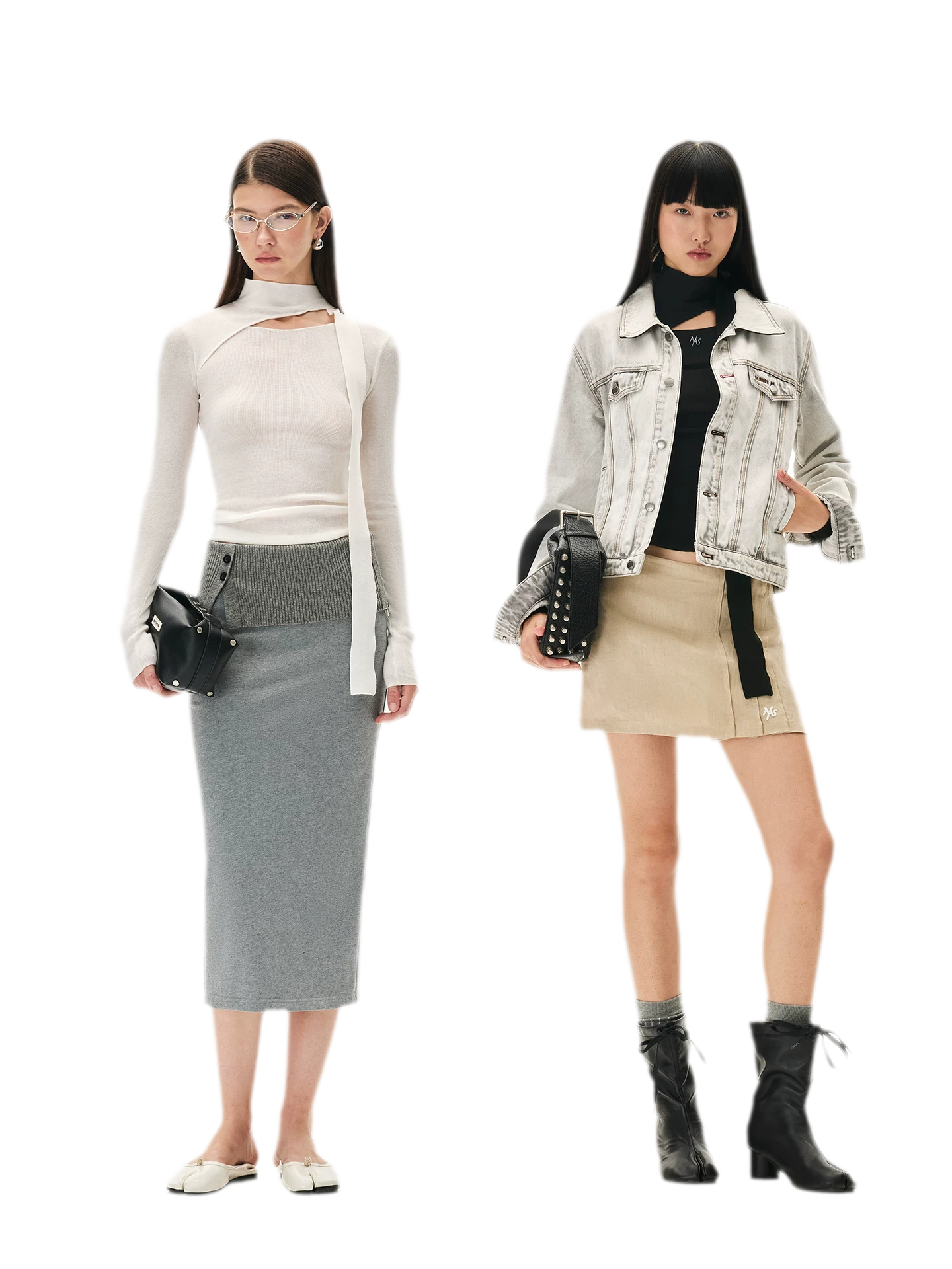 Cashmere Asymmetric Cutout Knit Top