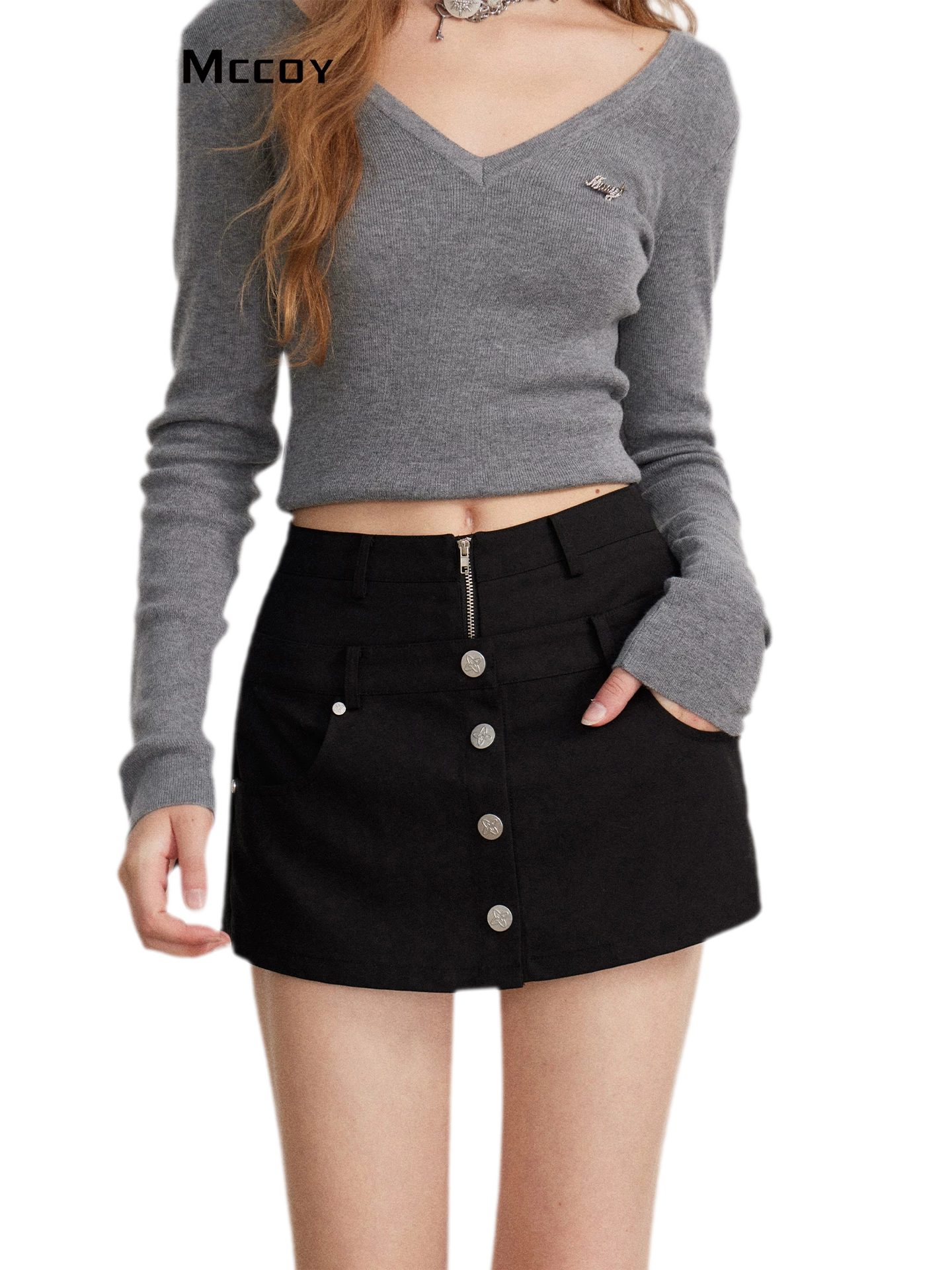 Double-Waist Convertible A-Line Skort