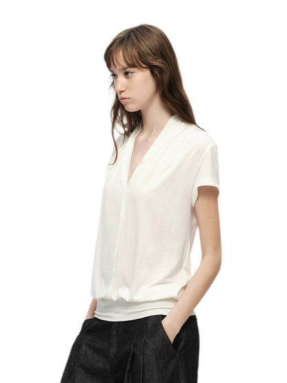 Lyocell V-Neck Tee