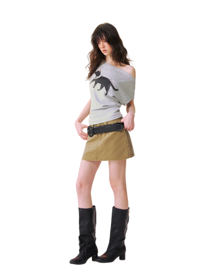 Utility Style Denim Shorts
