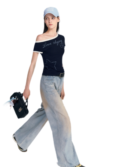 Lyocell Off-Shoulder Tee