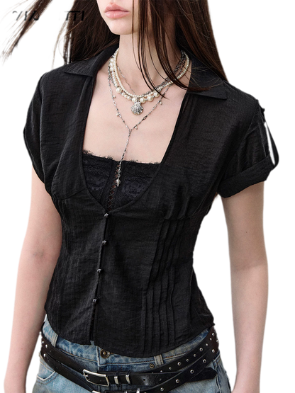 Lace Layered Shirt