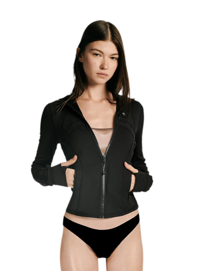 Mesh Panel Zip Jacket