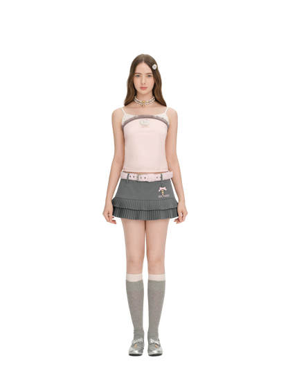 Two-Layer Tassel Camisole Vest