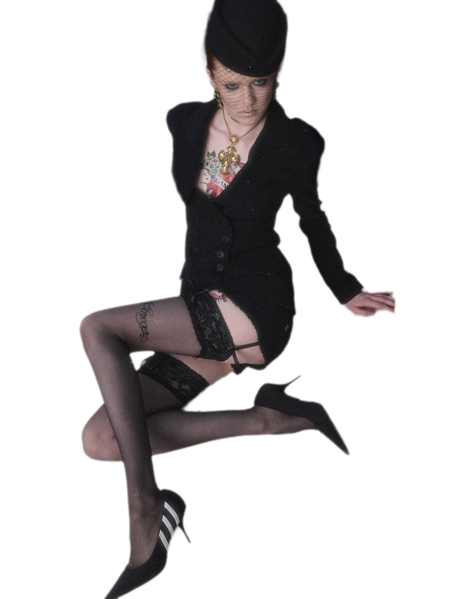 Wool Blend Tailored Blazer