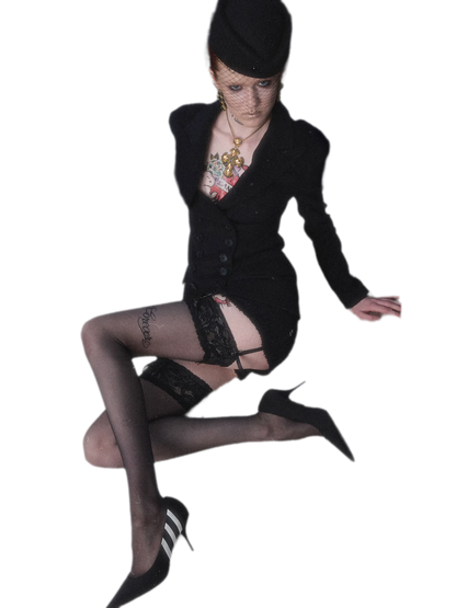 Wool Blend Tailored Blazer