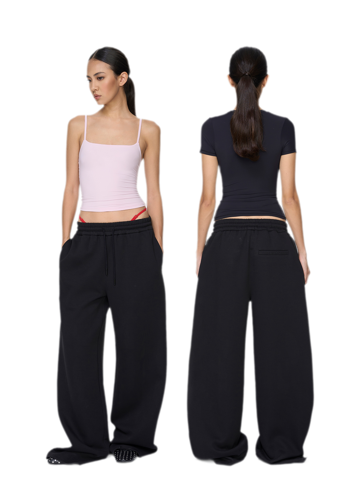 Air Cotton Wide-Leg Sweatpants