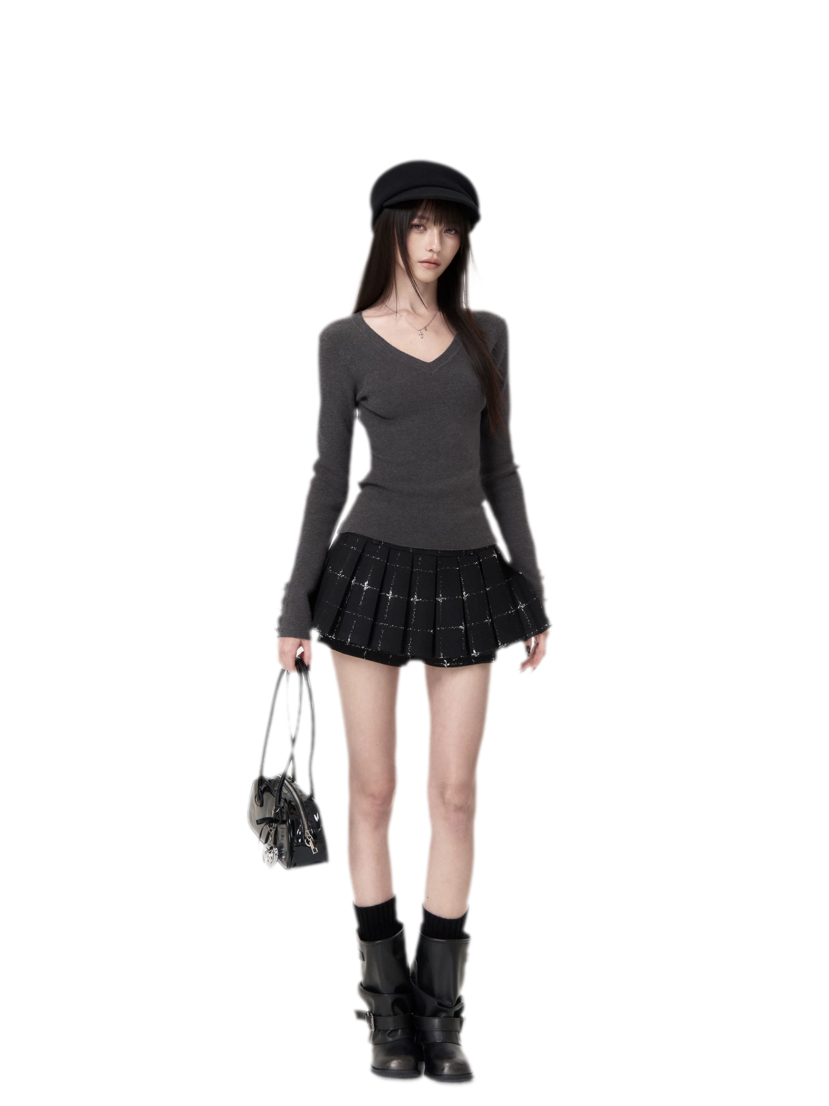 Stretch-Strick-Cape-Set