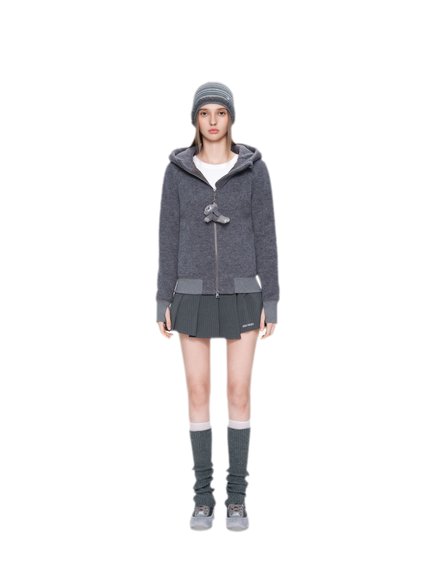 Soft Fleece Slim-Fit Hooded Jacket