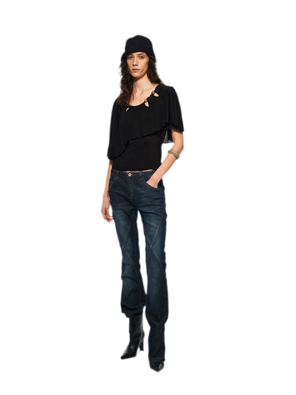 Cape Beaded Layered Tee