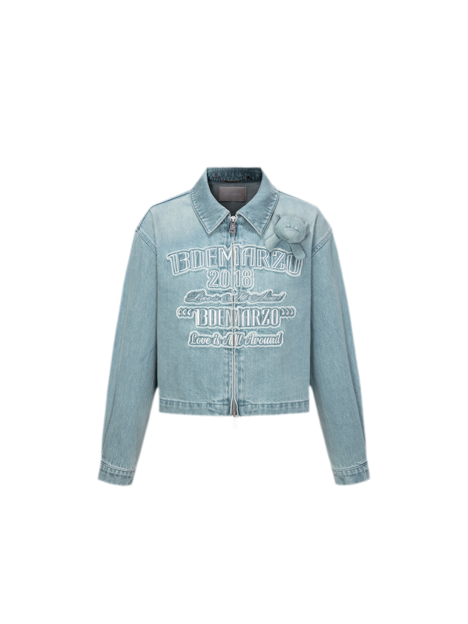 Bear Denim Zipped Shirt